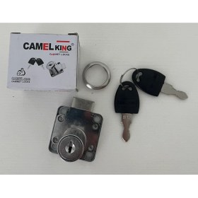 Resim Camel King 36 mm Dolap ve Çekmece Kilidi - Anahtarlı Metal Gövde (2 Paket- 2 kilit + 4 anahtar) 
