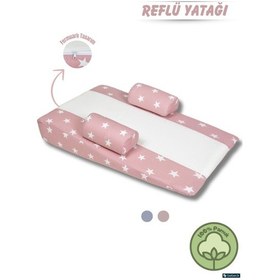 Resim Bebek Yatağı, Yastığı Yıkanabilir Kılıf- Pembe 