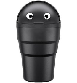 Resim Dayanıklı Çöp Organizatör İşçilik Hafif Kullanışlı Zarif Araba Mini Çöp Kovası Kapaklı Taşınabilir Çöp Kovası 