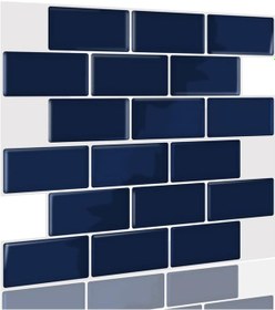 Resim 30 30cm Safir Tuğla Epoksi 1 Adet 3d Yapışkanlı Duvar Kaplama Paneli Mutfak Banyo Salon Ofis Döşeme 