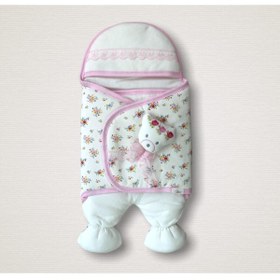 Resim Buaracokmoda Premium Kalite Organik Pamuk Bebek Kundak üü1kundakkızayıcıkayaklı 