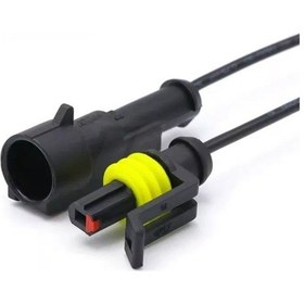 Resim 50 Adet 1 Pin Süper Seal Konnektör Su Geçirmez Oto Dişi Erkek (552490952) 