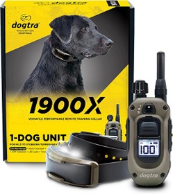 Resim Dogtra 1900X Black - 1 Mil Uzaktan Eğitim E-Collar 20+ KG Köpekler 