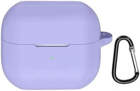 Resim GPACK Samsung Galaxy Buds 3 Pro uyumlu Kulaklık Kılıfı Mat Kancalı Silikon SF13 Lila 