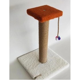 Resim AyrStore Tek Katlı Beyaz Kedi Tırmalama Tahtası 