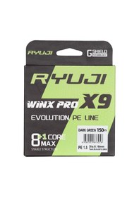 Resim Ryuji Win-x Pro 9b Dark Green 150m İp Misina 0,16mm 0,16mm 