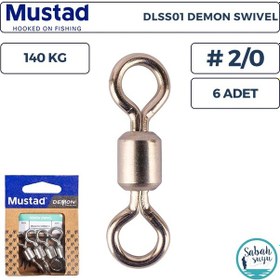 Resim Mustad Demon Dlss01 Fırdöndü 2/0 140kg 6 Adet 