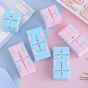 Resim 6/12/20 Adet Sonsuzluk Çevirme Küpü Bulmaca Oyuncakları - Akıcı Çevirme Mekanizmalı Zihin Eğlenceli Fidget Oyuncaklar, Pastel Renkler (Pembe/Mavi/Beyaz), Dayanıklı Plastik Rahatlama için, Doğum Günü, Noel, Şükran Günü Hediyeleri ve Parti İyilikleri, Masa Organizatörü | Kilitli Tasarım | Hassas Mekanizmalar, Neşe Oyuncağı 