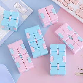 Resim 6/12/20 Adet Sonsuzluk Çevirme Küpü Bulmaca Oyuncakları - Akıcı Çevirme Mekanizmalı Zihin Eğlenceli Fidget Oyuncaklar, Pastel Renkler (Pembe/Mavi/Beyaz), Dayanıklı Plastik Rahatlama için, Doğum Günü, Noel, Şükran Günü Hediyeleri ve Parti İyilikleri, Masa Organizatörü | Kilitli Tasarım | Hassas Mekanizmalar, Neşe Oyuncağı 