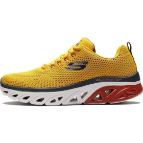 Resim Skechers Glide-Step Sport-Wave Heat Memory Foam Mens Sneaker Hafızalı Taban Erkek Günlük Spor Ayakkabı Sarı 