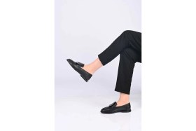 Resim Bestello Bağcıksız Tokalı Tpu Taban Hakiki Deri Loafer 332-25050 Kadın Ayakkabı 