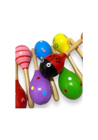 Resim Yumurta Marakas Çok Renkli 