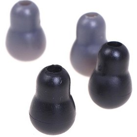 Resim Siyah 2 Yedek Yumuşak Silikon Kulak Tıkacı Kulak İpuçları Kulaklıklar Littmann Stetoskop 