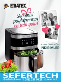 Resim AF-66 1500 W 5.5 L XXL Dijital Sıcak Hava Fritözü 