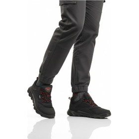 Resim Siyah Kırmızı Su Geçirmez Kaymaz Erkek Outdoor Ayakkabı M7201 M Siyah-kırmızı 