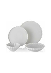 Resim Royking Twist Sade 24 Parça Yemek Takımı Beyaz 