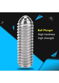 Resim Shineyee Stainless Steel Spring Ball Plunger M6 12mm 20 Adet - Yüksek Sertlikli, Torklu Konumlandırma, Uygulama Ve Kalıp Çalışmaları İçin 