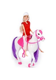Resim Mey İthalat Jasmine Atlı Bebek Beyaz-pembe 