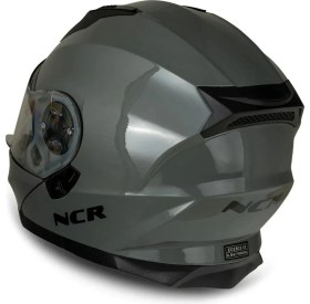 Resim NCR Icon Nardo Gri Çene Açılır Kask Siyah Vizörlü Hafif Tasarım ve ECE Sertifikalı 