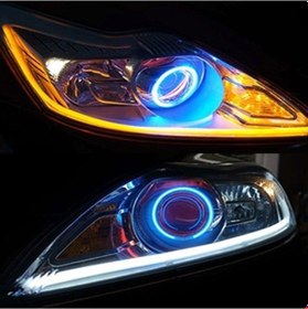 Resim Opel Tigra Far Içi Üstü Kayar Sinyalli Gündüz Ledi Far Kaşı 45 Cm 