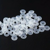 Resim 50/100/200 Adet Şeffaf Silikon Kauçuk Ara Parça Boncuk Yüzükleri - Kaydırmaz Yerleştirme O-Halkaları (2mmx6mm) DIY Takı Yapımı, Bileklik & Kolye Malzemeleri, El Yapımı Aksesuarlar, Basit Boncuk Tasarımı, Pürüzsüz Yüzey 
