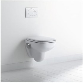 Resim Duravit Klozet kapağı D-Code, Üre termoset Klozet kapağı, Paslanmaz Çelik Menteşeli Klozet Kapağı, Beyaz 