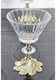 Resim Paşabahçe Serisi Vanıllıa Kase & Magnolıa Kase & Dondurmalık & Şekerlik Semerkand Gold Döküm Ayaklı Naturel 