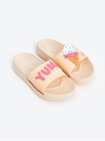 Resim LC Waikiki LCW STEPS Pembe Tek Bantlı Baskılı Kız Çocuk Terlik 