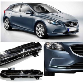 Resim Volvo V40 Gündüz Ledi 2 Fişli 2013 2015 Sağ Siyah 