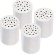 Resim Gaojunshop01 Home Tımes 4lü Beyaz Duş Filtresi Kartuşu 20 Aşamalı Klor Metal Arıtma Vitamin C Yumuşak Su 