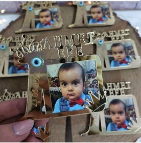 Resim Baskıcı Amca 1 Yaş Pleksi Magnet GÜMÜŞ 