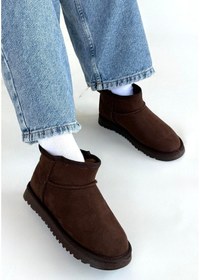 Resim Elsa Kahverengi Süet Bot Kahverengi 