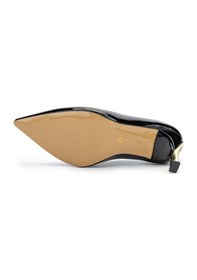 Resim Tamer Tanca Kadın Vegan Siyah Rugan/gold Stiletto Ayakkabı 886 1988 Bn Ayk Sk23/24 Syh Rgn/gold Siyah 
