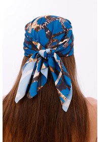 Resim Gece Leoparı Model Fular Bandana Şal Estascarf 70x70 Cm Renkli 