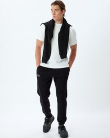 Resim Koton Spor Eşofman Altı Jogger Slogan Baskılı Cep Detaylı Pamuk Karışımlı Siyah 5wam40041nk Siyah 