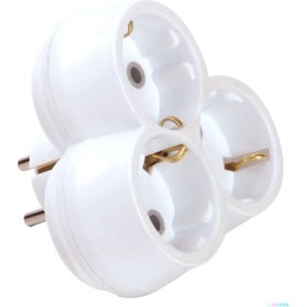 Resim Far 3'lü Fiş Priz Papatya 