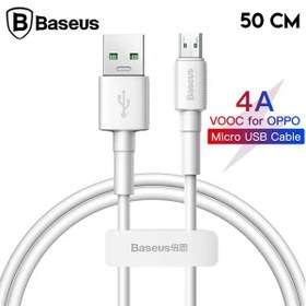 Resim Baseus Mini White Micro USB 4A OPPO VIVO Dash Usb Şarj Kablosu 0.5cm 
