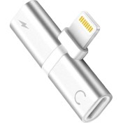 Resim Microcase Apple iPhone Lightning Splitter 2in1 Şarj ve Kulaklık Çevirici - IKD101 