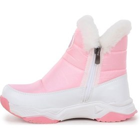 Resim Kiko Kids Pamela Fermuarlı Kız Çocuk Kar Botu Pembe Pembe 