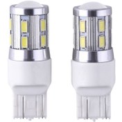Resim T20 Led Ampul 13 Çipli Çift Duy 12 Volt 