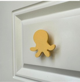 Resim Pomerol Sarı Ahtapot Dolap Kulpu-çocuk Odası, Mutfak Ve Banyo İçin Modern, Şık Ve Dayanıklı Mobilya Kulp, Dh 