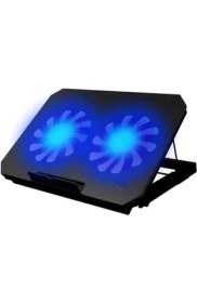 Resim Storemax N99 Çift Fanlı Laptop Soğutucu Mavi LED Işıklı Ayarlanabilir Dizüstü 