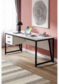 Resim Ms2c Çalışma Masası,ofis Masası - 70x160 Cm - Beyaz Ms2c - 160 - Beyaz 