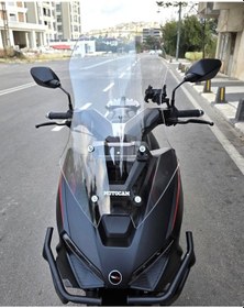 Resim Motocam Salcano Wind 150 Ön Cam 2023-2026 Model 57cm Şeffaf Renkli 4mm 