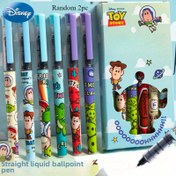 Resim Grandon 2'li DISNEY Oyuncak Hikayesi & Zootopia & Pamuk Prenses Jel Kalem, Günlük İşler için Uygun Rahat Tutuşlu Siyah Tükenmez Kalem, Ofis Malzemeleri, Yurt, Günlük Yazma ve İdeal Tatil Hediyeleri 