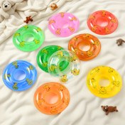 Resim 9 adet Mini Yüzme Halkası ile Tavşan Tasarımı - Renkli Plastik Havuz ve Bebek Evi Aksesuarları, Oyuncaklar için Oyuncağı Şeklinde Yüzme Halkaları, Plaj ve Havuz Oyunları (Pembe, Yeşil, Turuncu, Mavi, Sarı), Oyuncağı Tasarımı, Pürüzsüz Dokulu 