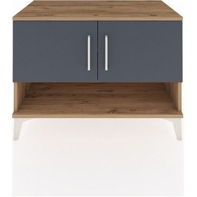 Resim Hyperion Şifonyer 2 Raflı 2 Kapaklı 88x44x64 Çam-antrasit Çam 