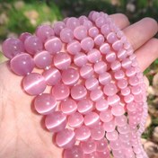 Resim 4-12mm Çeşitli Boyutlarda Doğal Taş Pembe Kedi Gözü Aralayıcı Boncuklar - Takı Yapımı için Gevşek Boncuklar, Sevgililer Günü Hediyeleri, Bileklik Kolye Küpe Aksesuarları, Takı Malzemeleri, Kolye ve Küpeler İçin Aralayıcı Boncuklar 