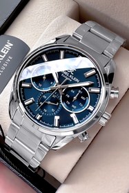 Resim Daniel Klein Exclusive Erkek Kol Saati 3 Atm Su Geçirmez Gümüş Petrol Renk Çelik Kordon Hediye Bileklik DKE2134C2 