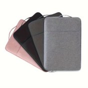 Resim Erkekler ve Kadınlar için Dizüstü Bilgisayar Çantası, Resmi İş El Taşıma Kapasiteli Kadife Saklama Çantası, İnce Basit Darbeye Dayanıklı Tablet PC Koruyucu Kılıf 